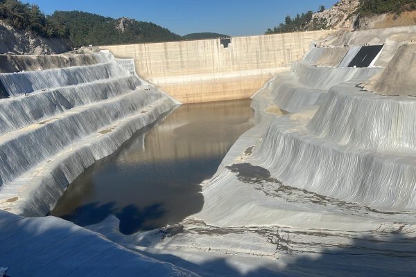 Soma Thermal Power Plant Dam UV Resistant PVC membrane Application